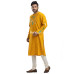Mens Cotton Punjabi With Embroidery Leaf Work Design (NS94)